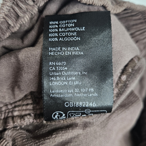 Free People To The Sky Cord Parachute Baggy Pants S Brown Slouchy - Picture 14 of 16